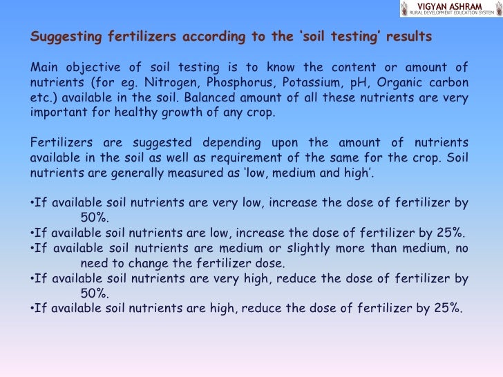 Soil testing