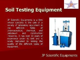 Soil Testing Equipment Companies