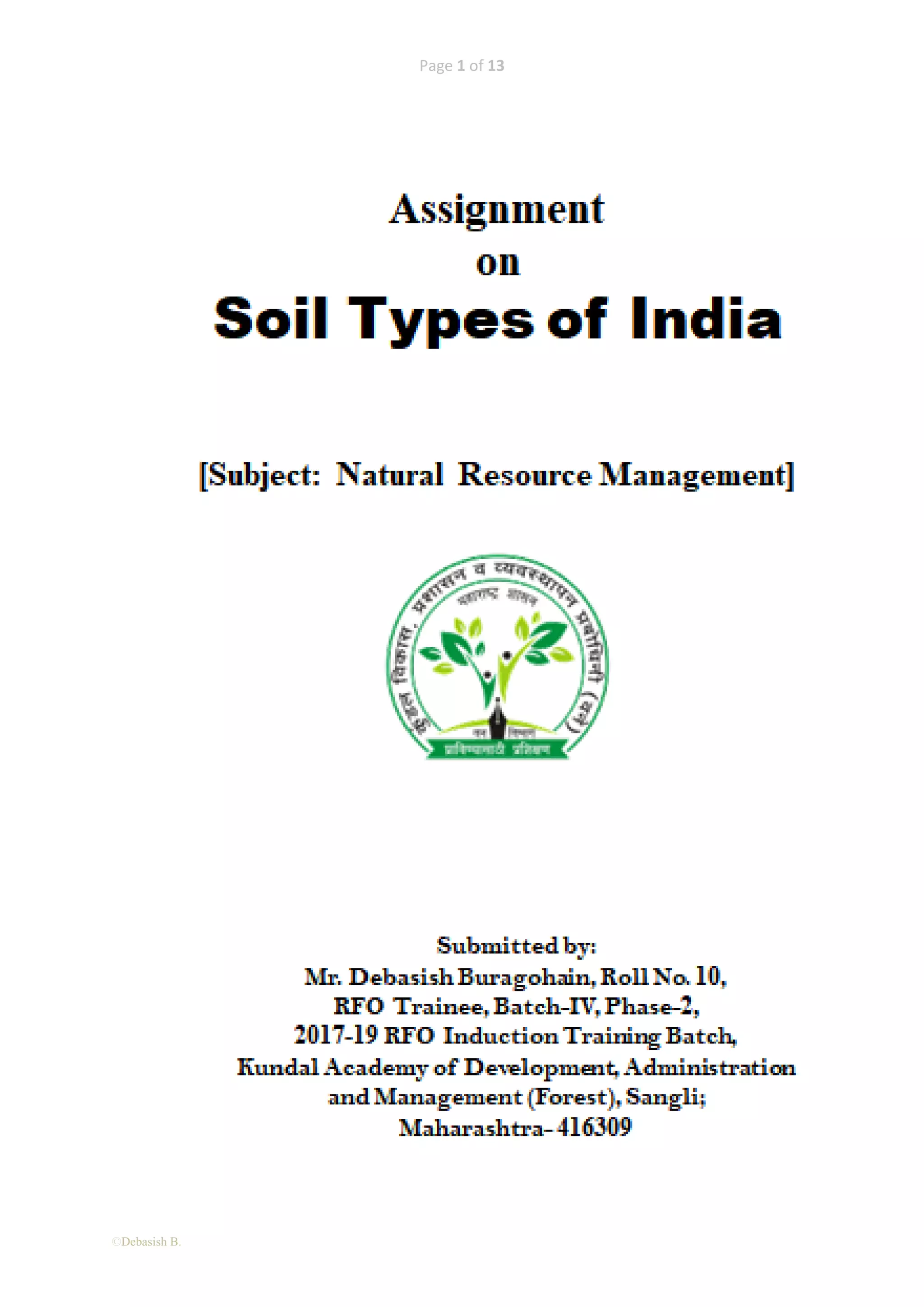 Soil types of india | PDF