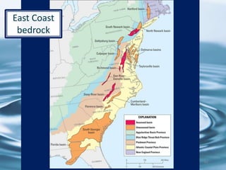 64
East Coast
bedrock
 