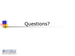 Questions?
 