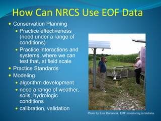 How Can NRCS Use Watershed Data
 Primary constituents, sources
and flow paths for planning
 Outcome reporting
 Align wi...
