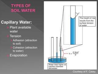 Soil water movement | PPTX
