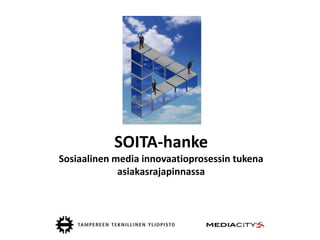 SOITA-hanke
Sosiaalinen media innovaatioprosessin tukena
             asiakasrajapinnassa
 