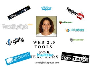 WEB 2.0 TOOLS  FOR TEACHERS [email_address] 