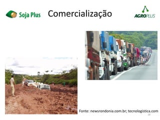16
Fonte: newsrondonia.com.br; tecnologistica.com
Comercialização
 
