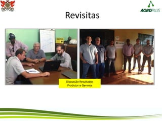 Revisitas
Discussão Resultados
Produtor e Gerente
 