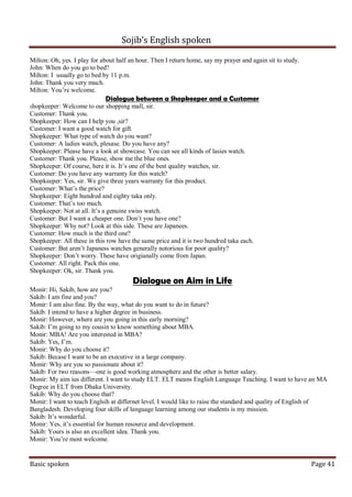 Sojib's english spoken [www.onlinebcs.com] | PDF