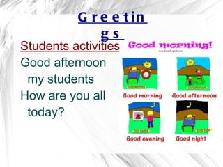 Good afternoon my students 