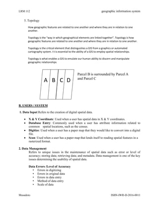 INTRODUCTION GEOGRAPHIC INFORMATION SYSTEM | PDF