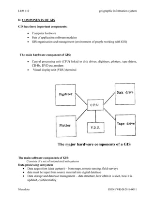 INTRODUCTION GEOGRAPHIC INFORMATION SYSTEM | PDF