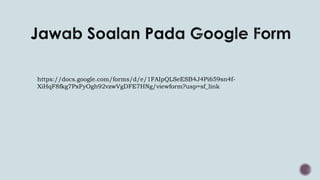 https://docs.google.com/forms/d/e/1FAIpQLSeESB4J4Pi659sn4f-
XiHqF8fkg7PxFyOgh92vzwVgDFE7HNg/viewform?usp=sf_link
 