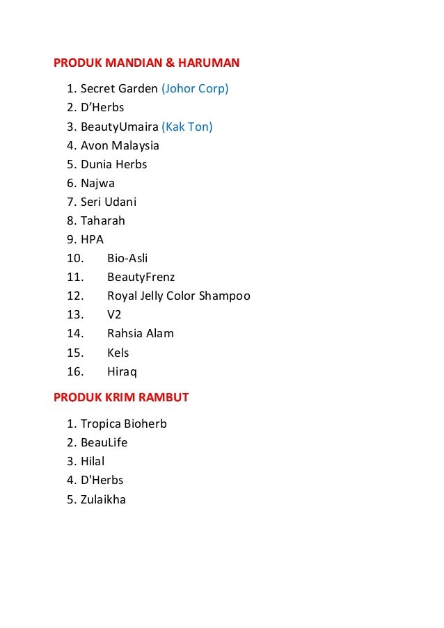 Sokong produk melayu islam