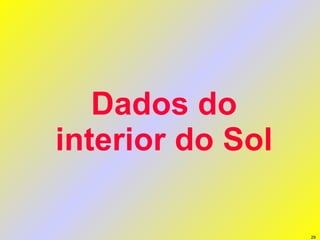Dados do interior do Sol 