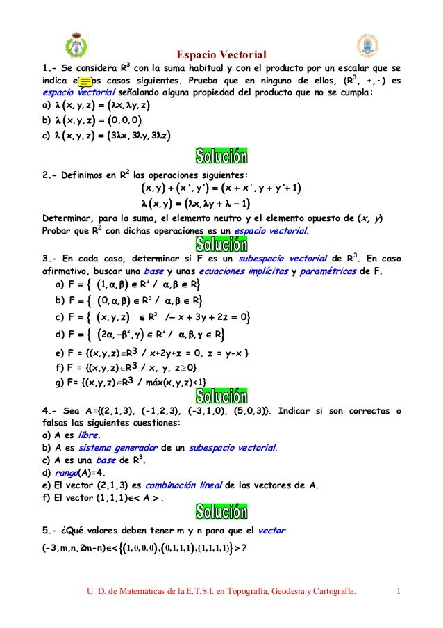 algebra lineal