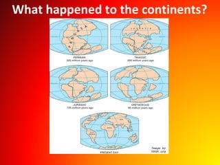 What happened to the continents?
 