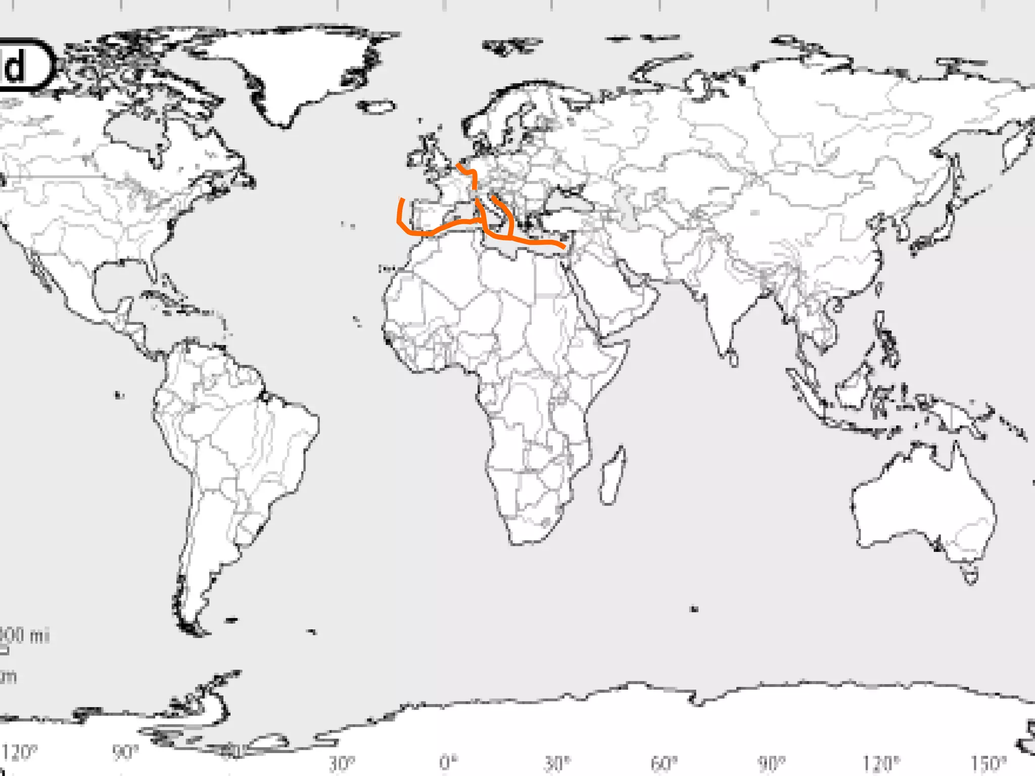 Can you identify this Peninsula?
Iberian
Peninsula