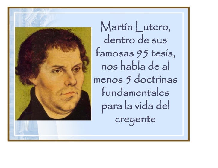 Las 5 Solas de la Reforma