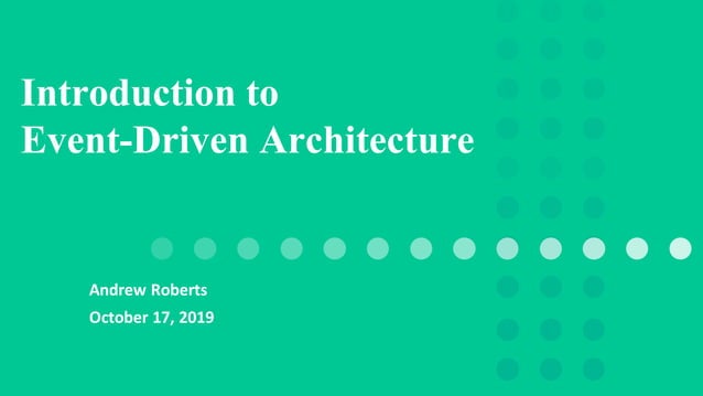 Introduction to Event-Driven Architecture | PDF