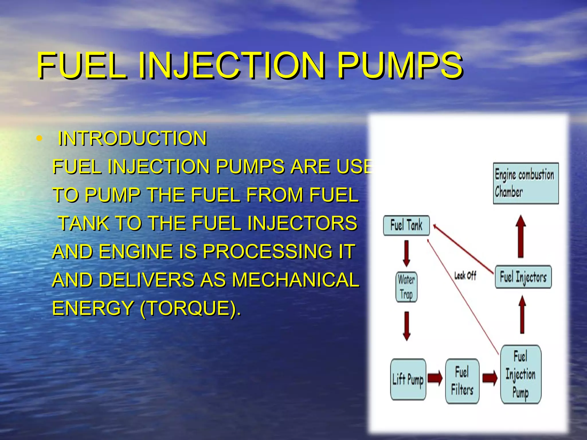 presentation of fuel injection pumps | PPT