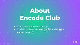 Encode Summer Hackathon Sponsored by the Solana Foundation 2023 Launch ...