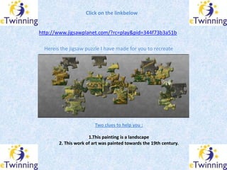Click on the linkbelow


http://www.jigsawplanet.com/?rc=play&pid=344f73b3a51b

  Hereis the jigsaw puzzle I have made for...