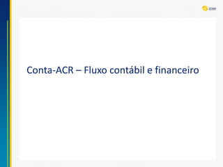 Conta-ACR–Fluxo contábil e financeiro  