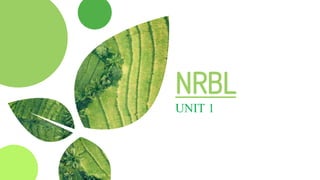 NRBL
UNIT 1
 