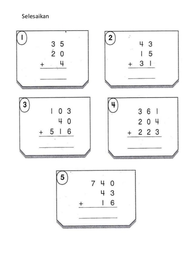 Ujian matematik Tahun 3