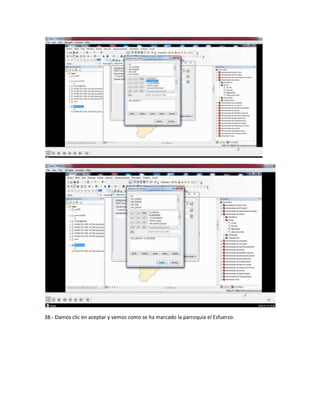 38.- Damos clic en aceptar y vemos como se ha marcado la parroquia el Esfuerzo.
 