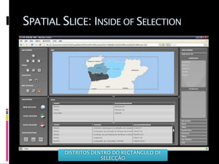 SPATIAL SLICE: INSIDE OF SELECTION




        DISTRITOS DENTRO DO RECTANGULO DE
                     SELECÇÃO
 