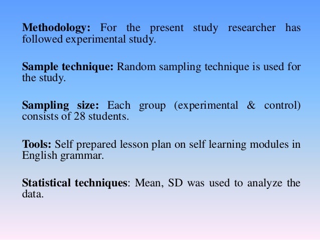 Self learning modules for students and teachers