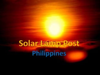 Solar Lamp Post Philippines 