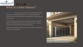 Solar Battery Systems Complete Guide to Home Backup & Off-Grid Energy ...