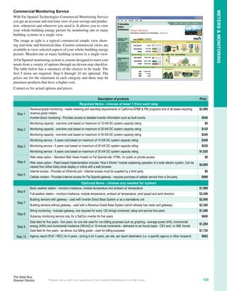 SYSTEM
DESIGN
Off-Grid
Step 5 Total solar array amps required from Step 4 of module worksheet for standard controllers.
Step 6 Enter average changing voltage: use 13.5V for 12V systems; use 27V for 24V systems;
use 54V for 48V systems.
Step 7 Multiply Step 5 result by Step 6 result. This is the total PV array wattage required.
Step 8 Enter the peak power wattage of the chosen PV module. (Use the module's Peak Power wattage at STC.)
Step 9 Divide the wattage on Step 7 by the wattage on Step 8. This is the total number of modules
needed. Round up to the nearest whole number. (NOTE: this number may need to be adjusted in Step 11.)
Step 10 Number of modules in each series string. See table below, and add number here.
Step 11 Divide the number of total modules in Step 9 by the number of modules per series string from Step 10. This is
the total number of array series strings. If this is not a whole number, either increase or decrease the number
of modules in Step 9 to obtain a whole number of series strings. CAUTION: decreasing the total number of
modules may result in insufﬁcient power production.
Step 12 Determine wattage of each series string. Multiply module wattage from Step 8 by number of modules per
string on Step 10. This is the total wattage per string.
Step 13 Determine number of module strings per controller. Divide appropriate wattage ﬁgure from the chart below
by the wattage per string from Step 12. Round down to a whole number. This is the total number of module
strings per controller. If you have more module strings (from Step 11) than can be handled by the chosen
controller, either use a larger controller, or use multiple controllers.
Step 14 Divide total number of strings from Step 11 by the number of strings per controller from Step 13. Round up
to a whole number. This is the total number of chosen controllers needed.
Table for 150VDC maximum controllers.
(For controllers with other max voltages, see controller instructions.)
Module 12V 24V 48V
Evergreen	
 