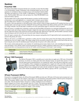    Refrigeration
Vaccine refrigeration systems approved by the World Health Organization (WHO) play
a key role in the storage and distribution of vital vaccines and blood in remote areas of
developing countries throughout the world.
The pages ahead feature thousands of products that cover virtually every renewable energy need. Please contact us to help you get
the advice and resources you need for residential, commercial, industrial, government, institutional or any other kind of renewable
energy system. Our contact information is on the cover of the catalog.
SolarBus.Org
www.Sherwin-Electric.com
 