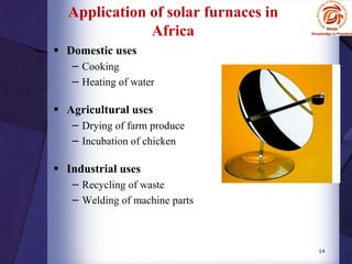 Solar furnaces | PPT