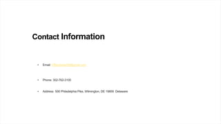 Contact Information
• Email: Offgridsolar06@gmail.com
• Phone: 302-762-3100
• Address 500 Philadelphia Pike, Wilmington, DE 19809 Delaware
