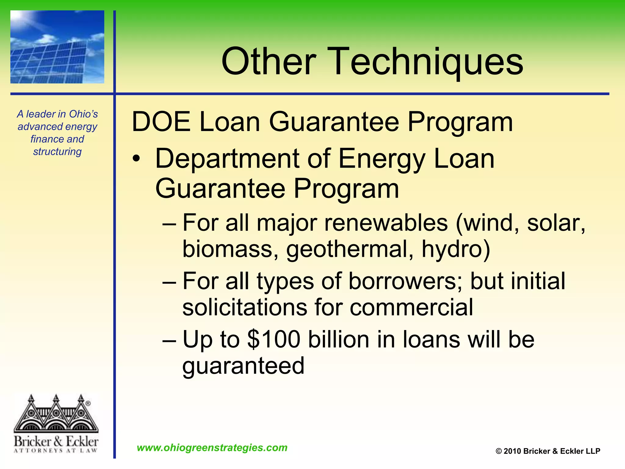 Solar SID Financing: Sale-Leaseback Solar ITC Structure