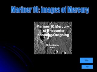 Mariner 10: images of Mercury 
