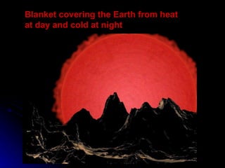 Blanket covering the Earth from heat at day and cold at night 