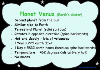Solar System Facts Slideshow