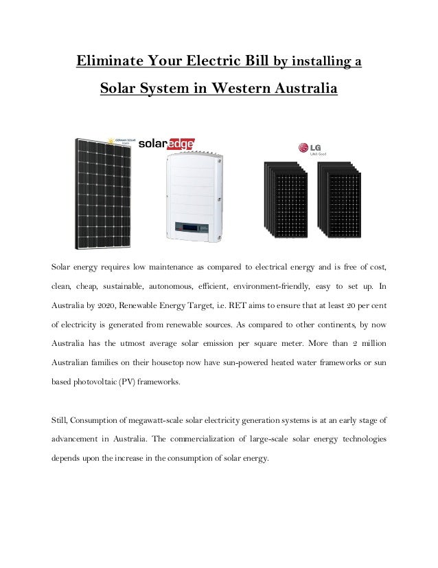 Solar System In Western Australia