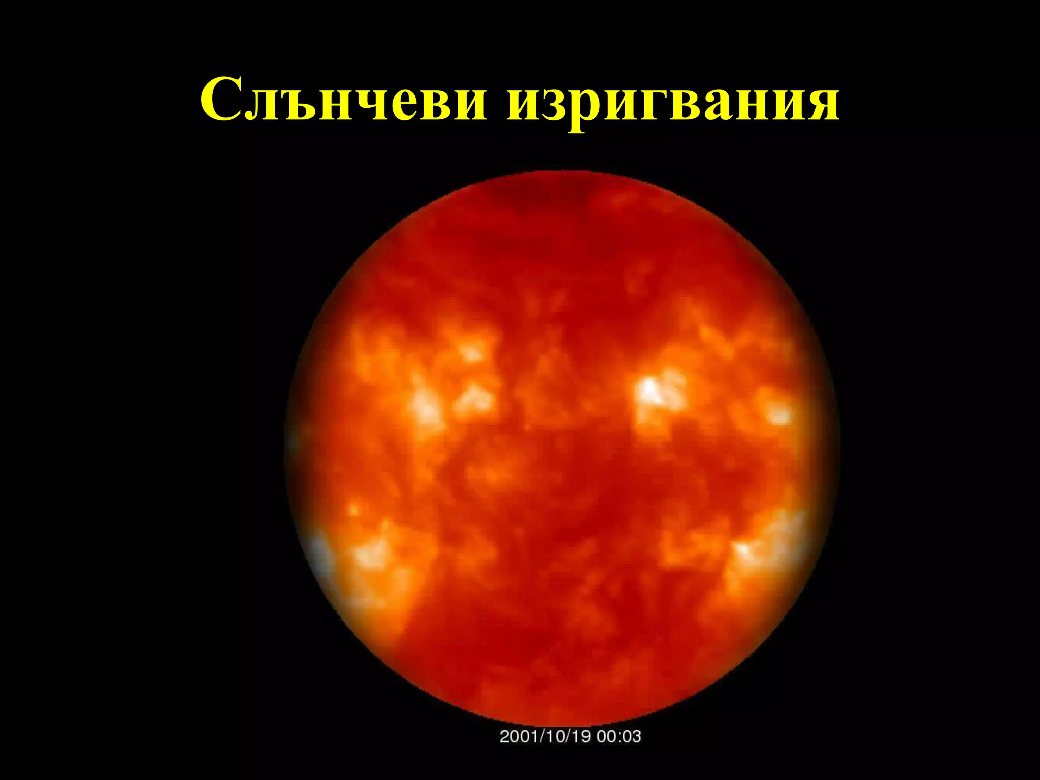 Слънчеви изригвания