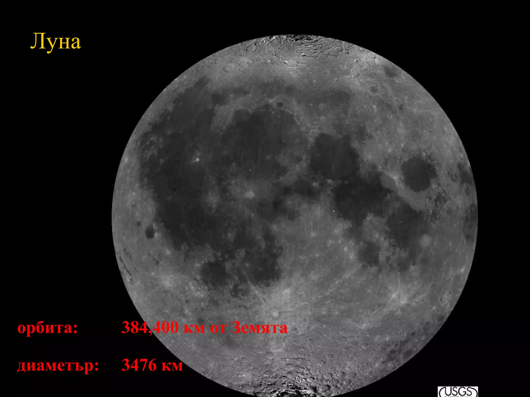 Луна снимок