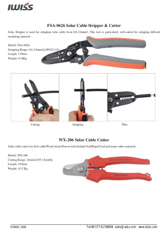 FSA-0626 Wire Stripper Pliers Cable Cutter Automatic Stripping Crimping Tool