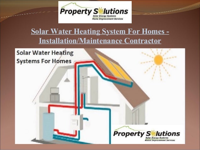 Solar Water Heating Systems For Homes Installation