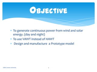 Solar wind hybrid power system ppt | PPTX