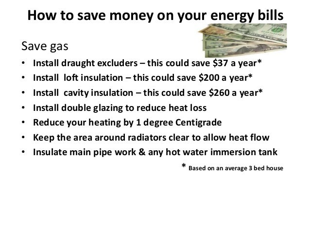How To Save Money On Your Energy Bills