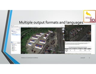 Multiple output formats and languages
11/01/2016Trihelicon LLC Commercial in Confidence 10
 